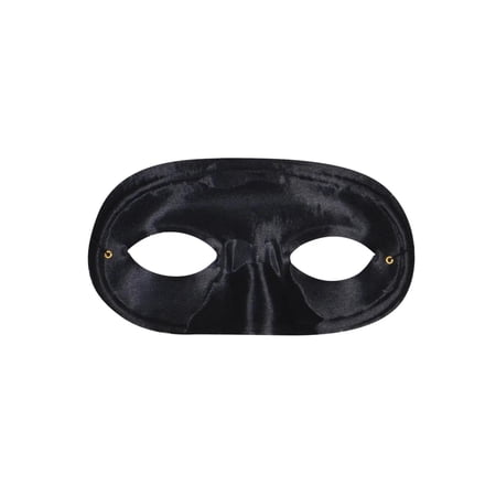 Black Half Domino Mask Adult Halloween Accessory