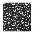 thumbnail image 1 of Black Halloween Bat Silhouettes Square Fitted Tablecloth with Elastic Edge,Square Table Cover,Washable Elastic Table Cover for Home Kitchen Party Decor 34"x34", 1 of 6