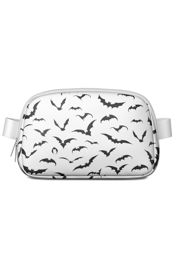 Black Halloween Bats Cute Fanny Packs for Women,Travel Waterproof Crossbody Fanny Bags Waist Purse for Women Anti Theft Adjustable Strap for Running Travel Cycling