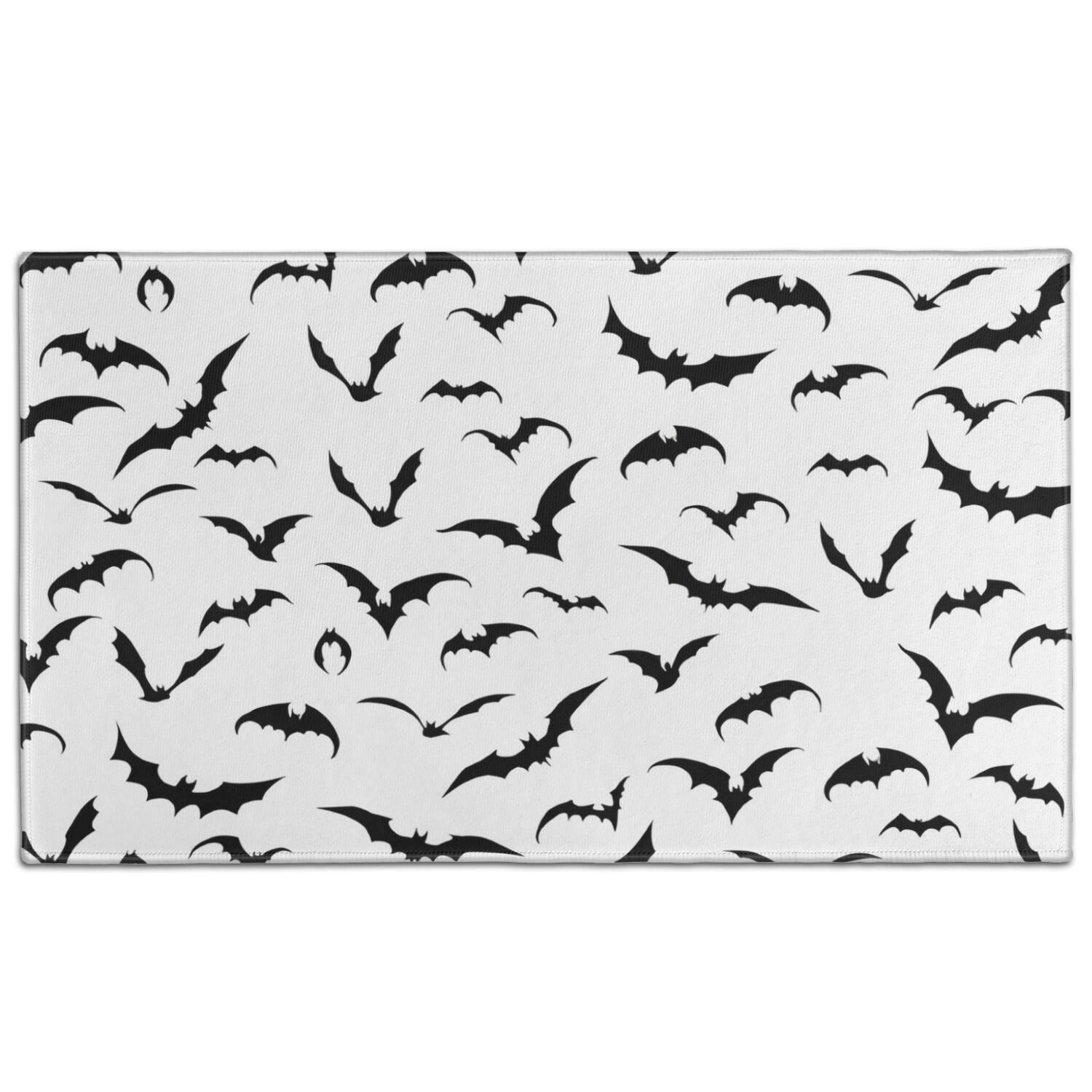Black Halloween Bats Door Rugs,Washable Non Slip Door Mats Indoor ...