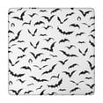 thumbnail image 1 of Black Halloween Bats Square Fitted Tablecloth with Elastic Edge,Square Table Cover,Washable Elastic Table Cover for Home Kitchen Party Decor 34"x34", 1 of 6