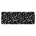 thumbnail image 1 of Black Halloween Bats with White Kitchen Rug Mat,Kitchen Runner Rugs Non Skid Washable,Decorative Kitchen Floor Mats for Kitchen,Sink,Laundry,17"x47.2", 1 of 7