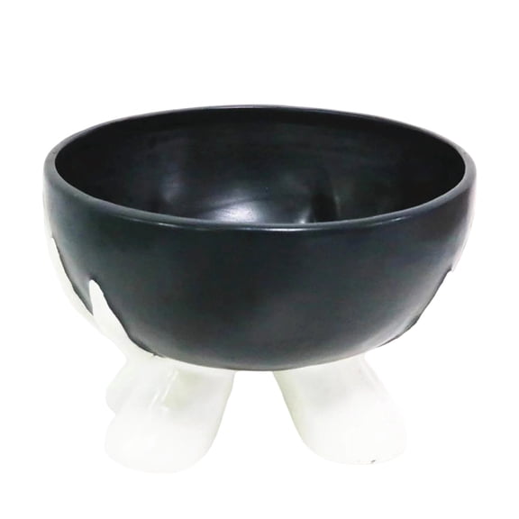 Black Halloween Ceramic Serving Platter for Candy Desserts Cake Party Tray Snack Dish Tableware Black1