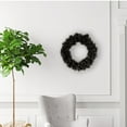 thumbnail image 1 of Black Halloween Christmas Wreath with LED Lights - Illuminated Vine Wreath for Spooky & Festive Decor - Indoor/Outdoor Door, Porch, Mantel & Wall Decorations for Halloween, Xmas & Winter Parties, 1 of 7