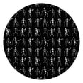 thumbnail image 1 of Black Halloween Dancing Skeleton Pattern Round Fitted Tablecloth with Elastic Edge,Dining Table Cover Waterproof,Outdoor Round Tablecloth for Camping,Dining,Indoor and Outdoor, 1 of 7