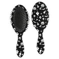 thumbnail image 1 of Black Halloween Ghost Pumpkin Pattern Hair Brush,Girls Detangling Hair Brush,Glide Through Tangles with Ease for Wet & Dry Hair,8.8"X2.8", 1 of 7