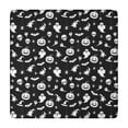 thumbnail image 1 of Black Halloween Ghost Pumpkin Pattern Square Fitted Tablecloth with Elastic Edge,Square Table Cover,Washable Elastic Table Cover for Home Kitchen Party Decor 34"x34", 1 of 6