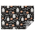 thumbnail image 1 of Black Halloween Ghosts Pumpkins and Bones Rectangle Tablecloth 60"x84",Waterproof Polyester Rectangle Table Cloth, Wipeable Spillproof Polyester Tablecloth for Dining, Camping, Indoor and Outdoor, 1 of 5