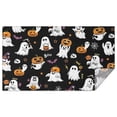 thumbnail image 1 of Black Halloween Ghosts and Pumpkins Rectangle Tablecloth 60"x102",Waterproof Polyester Rectangle Table Cloth, Wipeable Spillproof Polyester Tablecloth for Dining, Camping, Indoor and Outdoor, 1 of 6