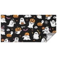 thumbnail image 1 of Black Halloween Ghosts and Pumpkins Rectangle Tablecloth 60"x120",Waterproof Polyester Rectangle Table Cloth, Wipeable Spillproof Polyester Tablecloth for Dining, Camping, Indoor and Outdoor, 1 of 6