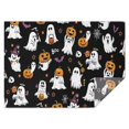 thumbnail image 1 of Black Halloween Ghosts and Pumpkins Rectangle Tablecloth 60"x84",Waterproof Polyester Rectangle Table Cloth, Wipeable Spillproof Polyester Tablecloth for Dining, Camping, Indoor and Outdoor, 1 of 5