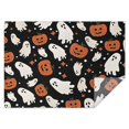 thumbnail image 1 of Black Halloween Ghosts and Pumpkins Rectangle Tablecloth 60"x84",Waterproof Polyester Rectangle Table Cloth, Wipeable Spillproof Polyester Tablecloth for Dining, Camping, Indoor and Outdoor, 1 of 5