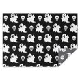 thumbnail image 1 of Black Halloween Ghosts and Skulls Rectangle Tablecloth 60"x84",Waterproof Polyester Rectangle Table Cloth, Wipeable Spillproof Polyester Tablecloth for Dining, Camping, Indoor and Outdoor, 1 of 5