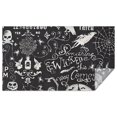 thumbnail image 1 of Black Halloween Letter Bat Pattern Rectangle Tablecloth 60"x102",Waterproof Polyester Rectangle Table Cloth, Wipeable Spillproof Polyester Tablecloth for Dining, Camping, Indoor and Outdoor, 1 of 6