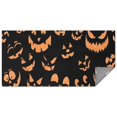 thumbnail image 1 of Black Halloween Pumpkin Faces Rectangle Tablecloth 60"x120",Waterproof Polyester Rectangle Table Cloth, Wipeable Spillproof Polyester Tablecloth for Dining, Camping, Indoor and Outdoor, 1 of 6