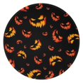 thumbnail image 1 of Black Halloween Pumpkin Faces Round Blanket,Comfortable Soft Flannel Throw Blanket,All Season,Warm Lightweight Blankets for Sofa Bed Couch Living Room Chair 60"x60", 1 of 5