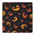 thumbnail image 1 of Black Halloween Pumpkin Faces Square Fitted Tablecloth with Elastic Edge,Square Table Cover,Washable Elastic Table Cover for Home Kitchen Party Decor 36"x36", 1 of 6