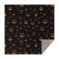 thumbnail image 1 of Black Halloween Pumpkin Faces Square Tablecloth,Waterproof Square Table Cover,Wipeable Spillproof Washable Table Cover for Home Kitchen Party Decor 52"x52"(132x132cm), 1 of 6