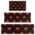 thumbnail image 1 of Black Halloween Pumpkins Kitchen Rugs Sets Of 3,Kitchen Runner Rugs Non Skid Washable,Decorative Kitchen Floor Mats for Kitchen,Sink,Laundry,17"x30"+ 17"x47" + 17"x59", 1 of 6