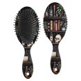 thumbnail image 1 of Black Halloween Skull Book Pattern Hair Brush,Girls Detangling Hair Brush,Glide Through Tangles with Ease for Wet & Dry Hair,8.8"X2.8", 1 of 7