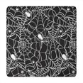 thumbnail image 1 of Black Halloween Spider Webs Square Fitted Tablecloth with Elastic Edge,Square Table Cover,Washable Elastic Table Cover for Home Kitchen Party Decor 34"x34", 1 of 6