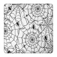 thumbnail image 1 of Black Halloween Spider Webs Square Fitted Tablecloth with Elastic Edge,Square Table Cover,Washable Elastic Table Cover for Home Kitchen Party Decor 36"x36", 1 of 6