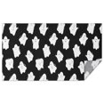 thumbnail image 1 of Black Halloween White Ghosts Rectangle Tablecloth 60"x102",Waterproof Polyester Rectangle Table Cloth, Wipeable Spillproof Polyester Tablecloth for Dining, Camping, Indoor and Outdoor, 1 of 6