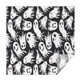 thumbnail image 1 of Black Halloween White Ghosts Square Tablecloth,Waterproof Square Table Cover,Wipeable Spillproof Washable Table Cover for Home Kitchen Party Decor 42"X42"(107x107cm), 1 of 6