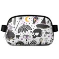 thumbnail image 1 of Black Halloween Witchcraft Elements Cute Fanny Packs for Women,Travel Waterproof Crossbody Fanny Bags Waist Purse for Women Anti Theft Adjustable Strap for Running Travel Cycling, 1 of 4