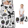 thumbnail image 1 of Black Halloween Witchcraft Elements Toddler Nap Mats for Kids Preschool,50"x20" Sleeping Mat Bag or Kids,Toddler Sleeping Bag,Toddler Nap Mat or Daycare, 1 of 6