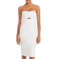 thumbnail image 1 of Black Halo WHITE Women's Strapless Cutout Detail Sheath Dress, US 6, 1 of 4