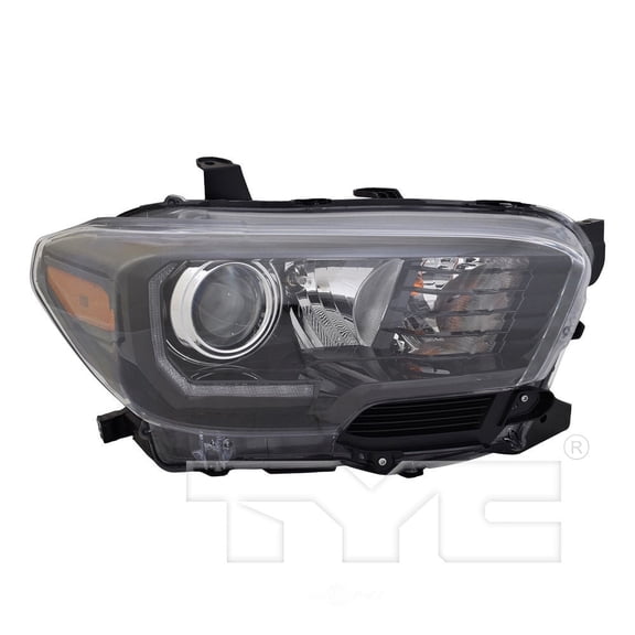 Black Halogen Headlight w/LED DRL for 17-19 Toyota Tacoma Passenger Right Fits 2018 Toyota Tacoma
