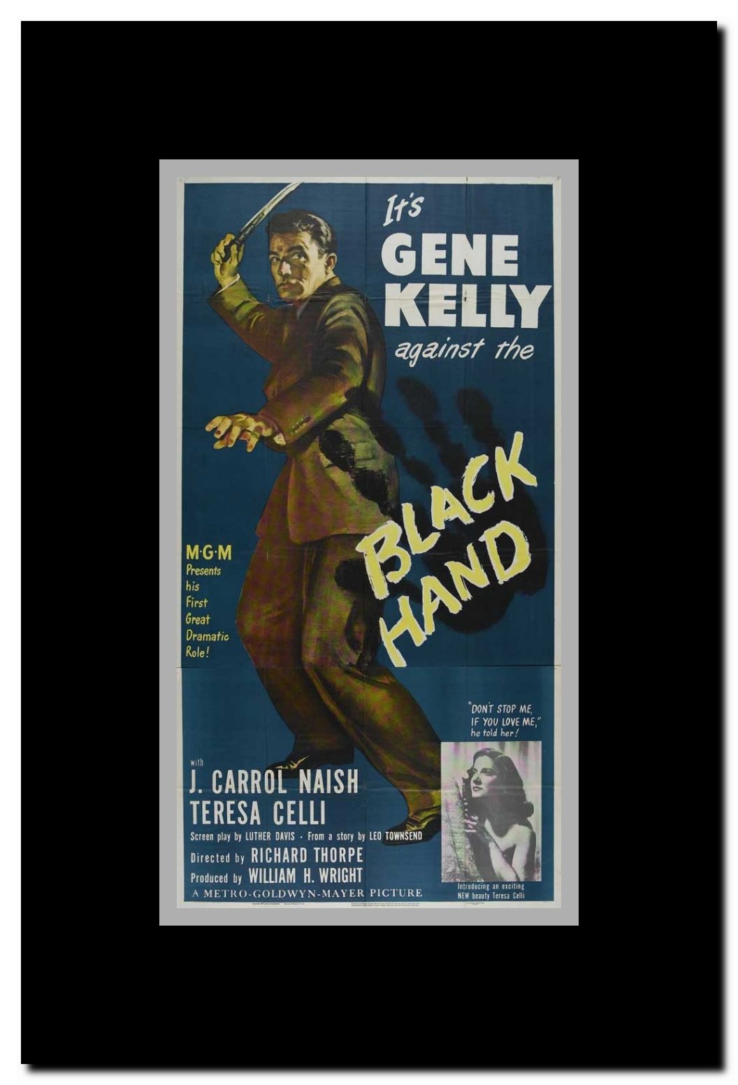 Black Hand Framed Movie Poster