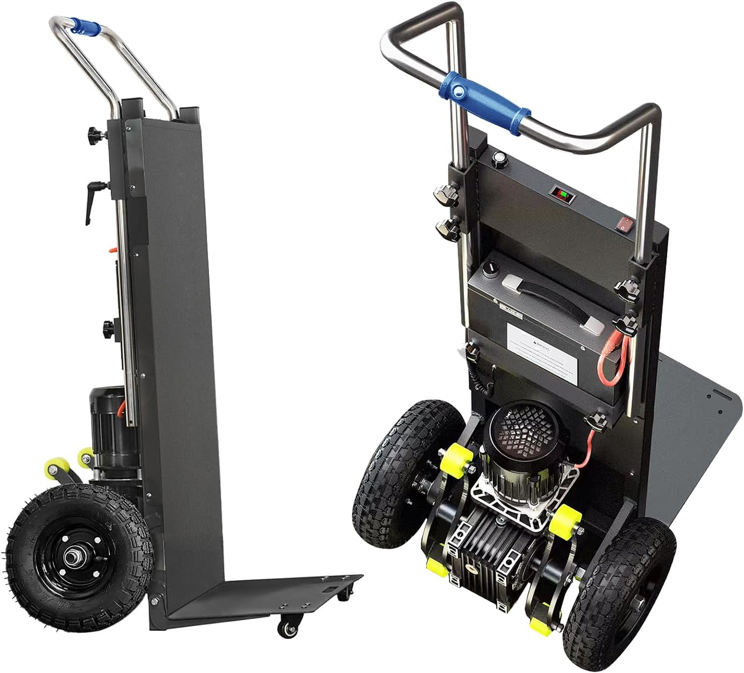 RDYMONKEY 880 Lbs Capacity Electric Stair Hand Trucks, Rubber, 14.2 x ...