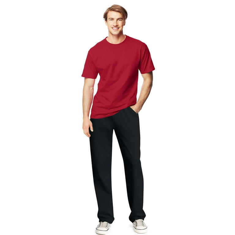 Hanes deep red sweatpants hotsell
