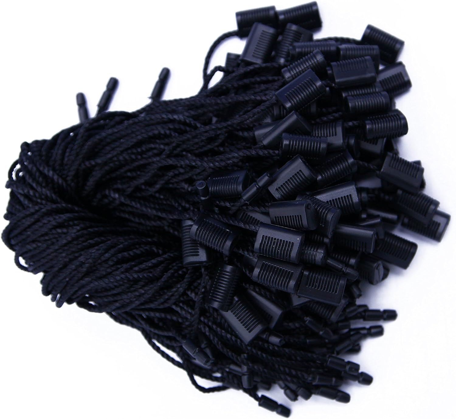 Black Hang Nylon String Snap Lock Pin Loop Fastener Hook Ties ,1000 Pcs