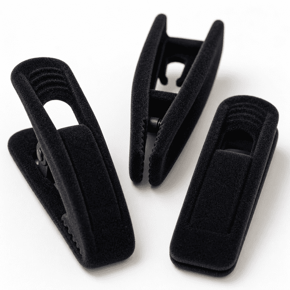 Black Hanger Clips 40-Piece Closet Organizer for Pants Skirts Suits