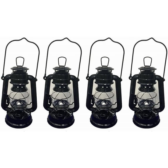 Black Hanging Lantern Wedding Light Table Centerpiece Lamp - 8 Inches (4)