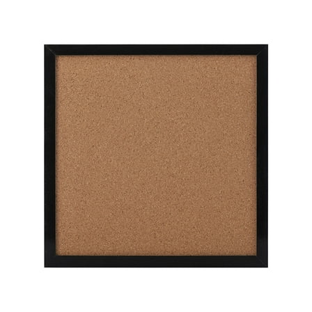 Black Hanging Photo Display Board Cork Bulletin Message Board 30X30Cm With Thumbtacks For Home Office Decor