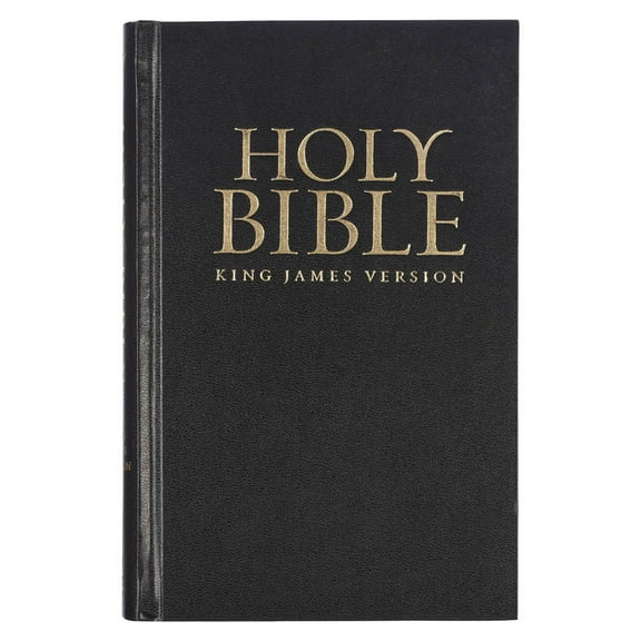Black Hardcover King James Version Pew and Worship Bible (Hardcover)