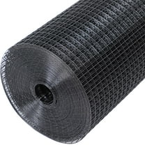 Black Hardware Cloth 1/2'' 48'' X 50',19 Gauge Chicken Wire Fencing PVC Coating Welded Wire Mesh Rolls for Chicken Coop and Home Improvement Garden Fence Rabbit Tree Guard