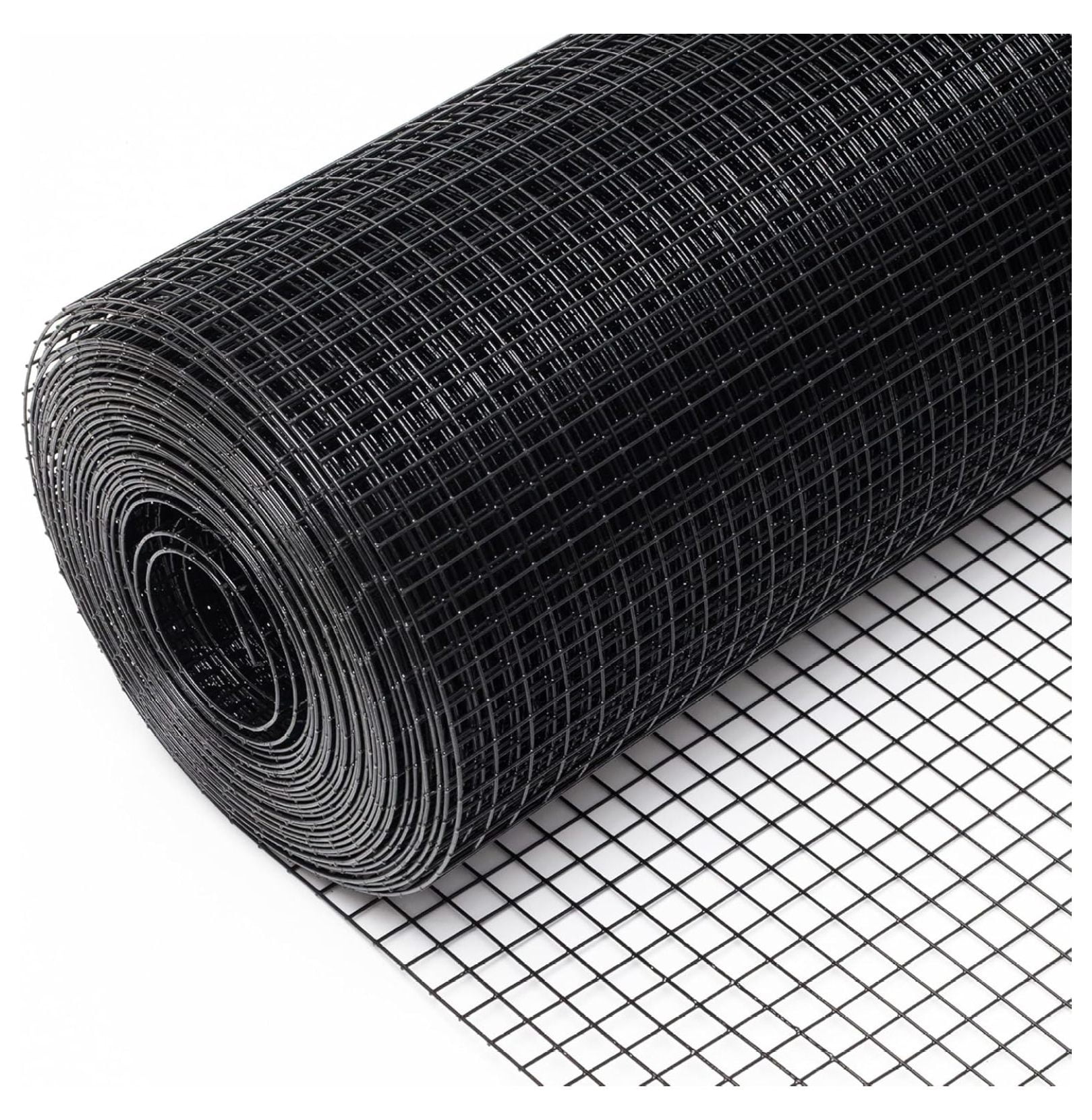 Black Hardware Cloth 1/2 inch x 25 ft,19 Gauge Wire Metal Mesh Roll for