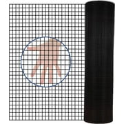 Black Hardware Cloth，PVC Coating Wire Mesh Rolls Vinyl Coated Welded Chicken Wire Fencing for Home and Garden Fence and Home Improvement Project