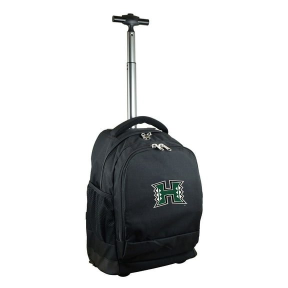 Black Hawaii Warriors 19'' Premium Wheeled Backpack