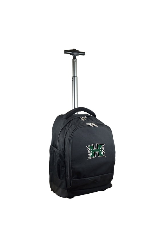 Black Hawaii Warriors 19'' Premium Wheeled Backpack