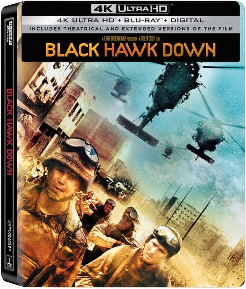 Black Hawk Down (4K Ultra HD + Blu-ray + Digital Copy) (Steelbook), Sony  Pictures, Action & Adventure