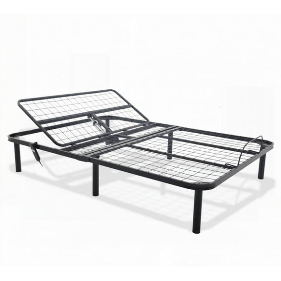 Black Head Up Only Adjustable Bed Base - Durable, Assembles in a Few Minutes, 850 lbs Weight Limit