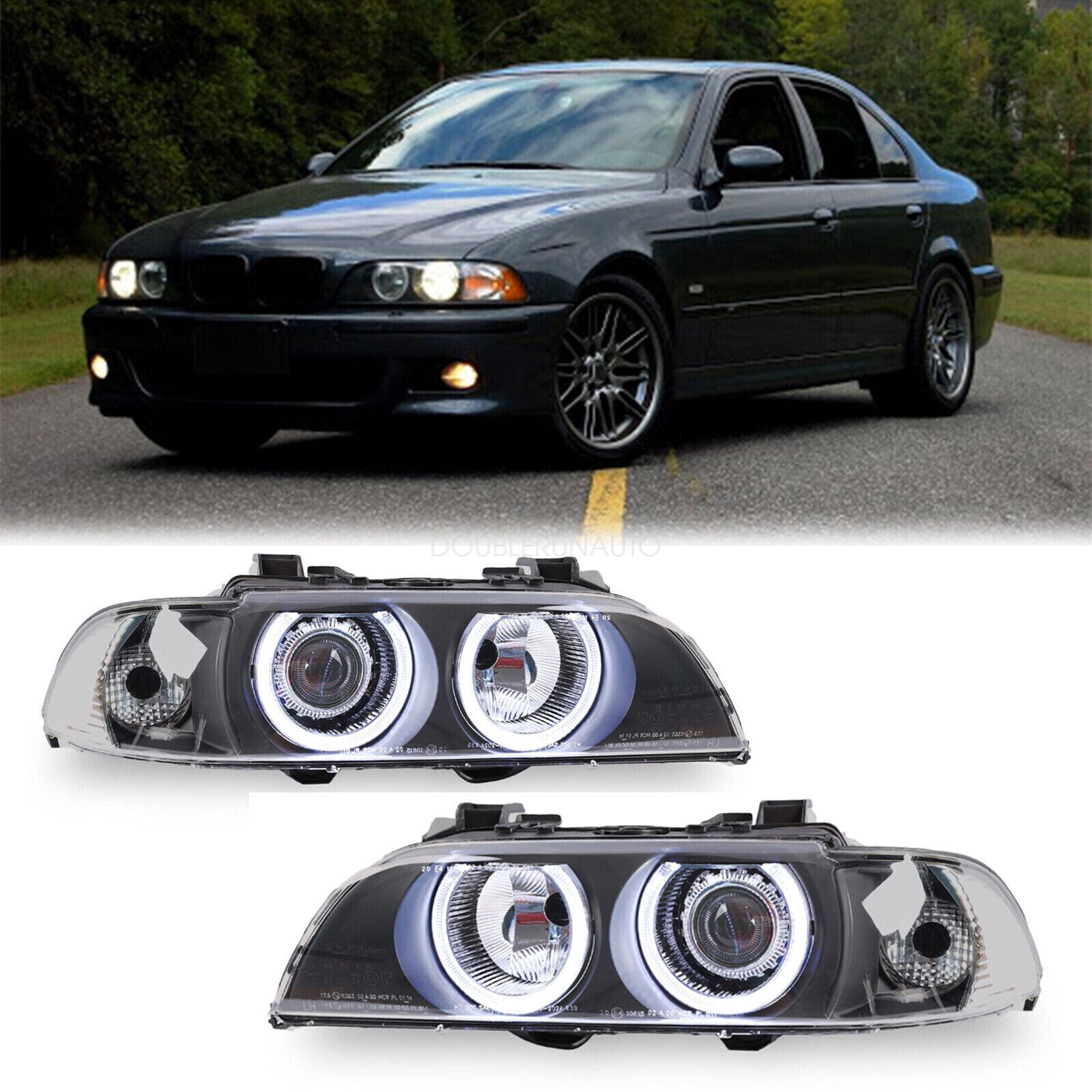 Black-Headlights-For-BMW-E39- 