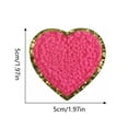 thumbnail image 1 of Black Heart Embroidered Patch, Cloth Iron-On Sticker for Jackets Bags Home Decoration F, 1 of 4