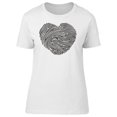 thumbnail image 1 of Black Heart Finger Print Art Tee Men's -Image by Shutterstock, 1 of 2